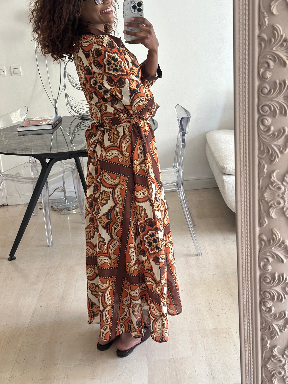 Soraya bohemian print maxi dress