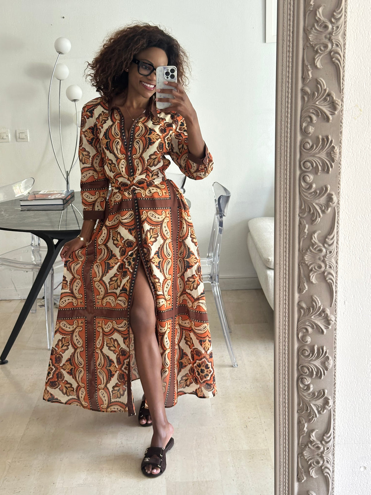 Soraya bohemian print maxi dress