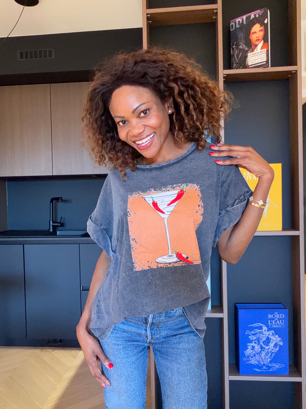 T-shirt Giada – Gris délavé