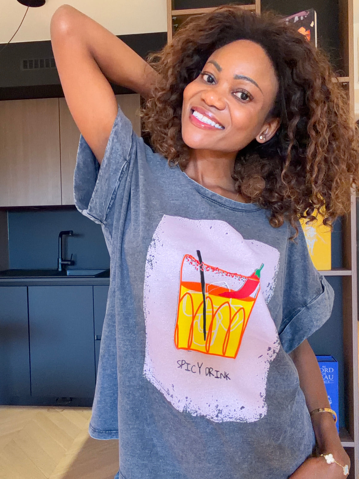 T-shirt Giada – Gris délavé