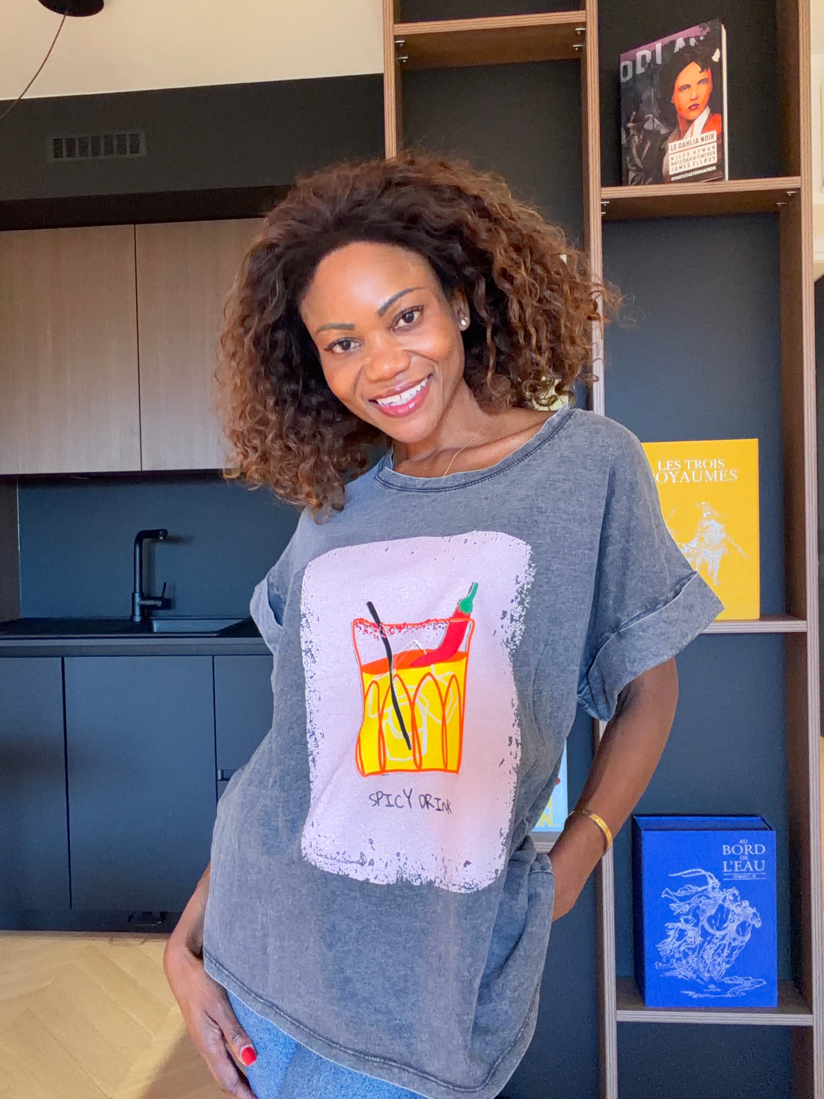 T-shirt Giada – Gris délavé