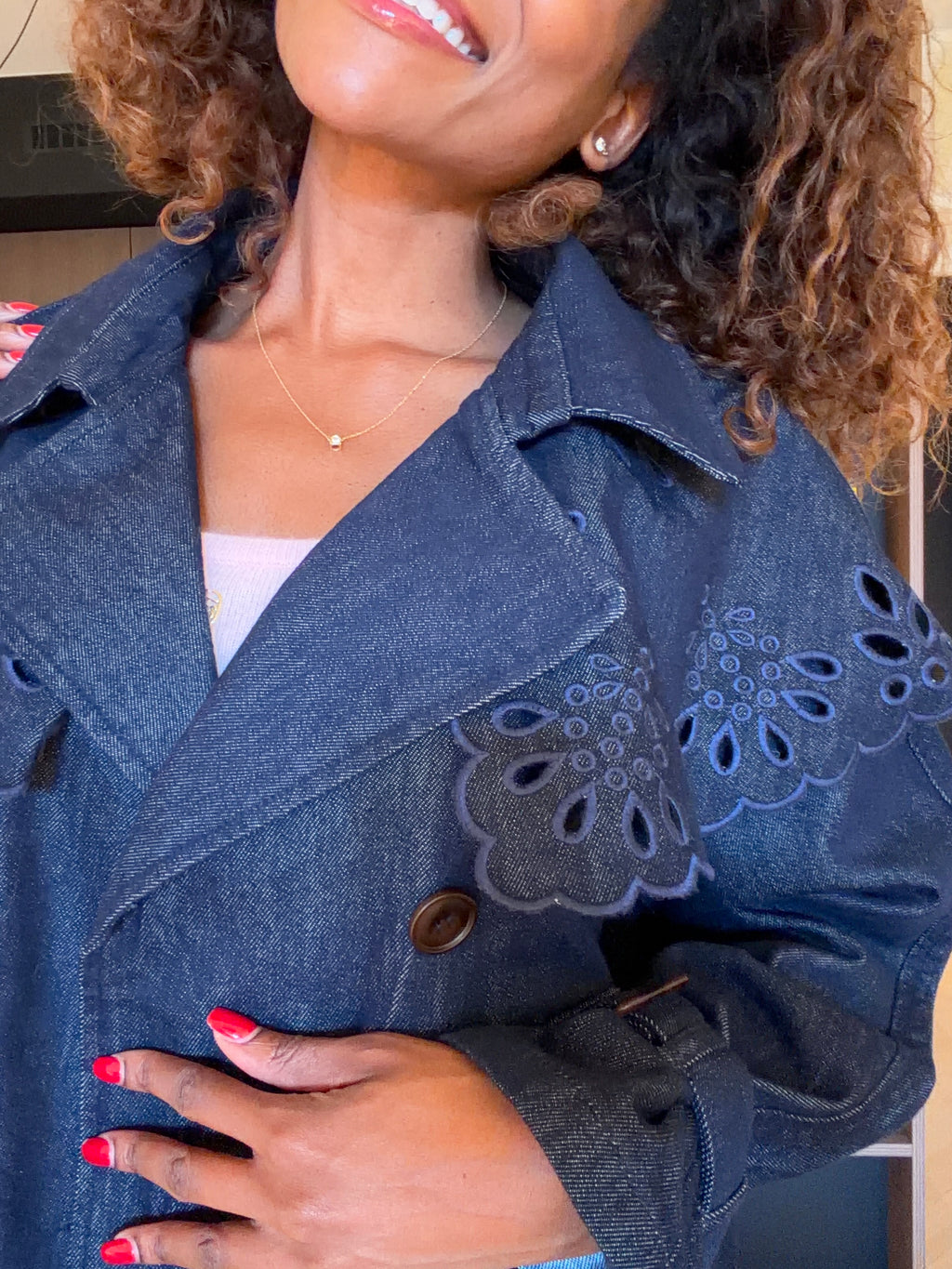 Veste Emma – Bleu brut