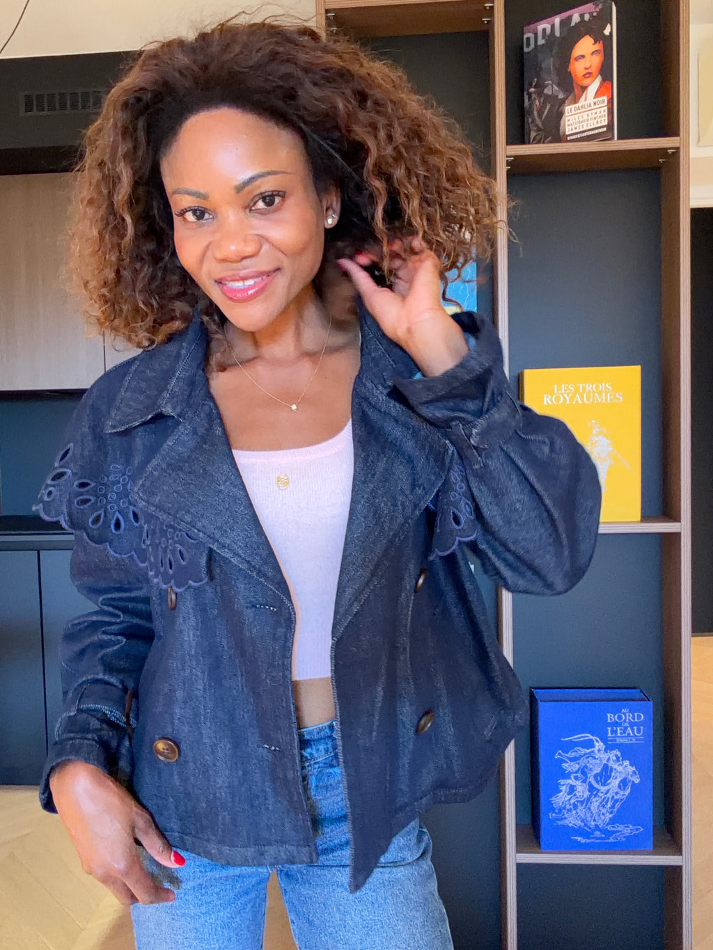 Veste Emma – Bleu brut