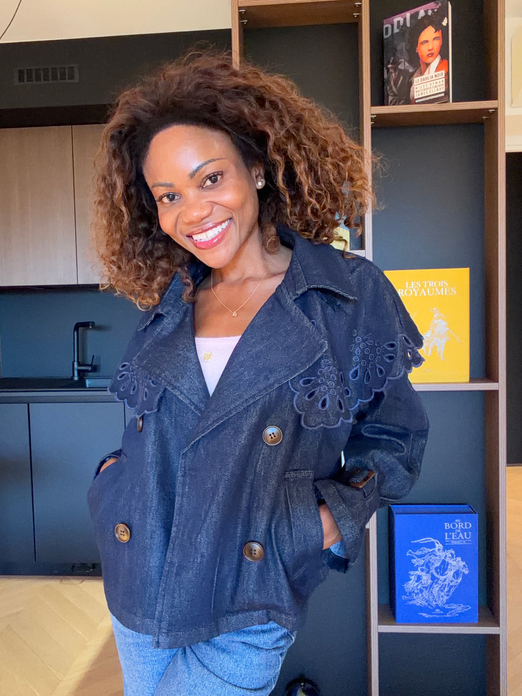 Veste Emma – Bleu brut