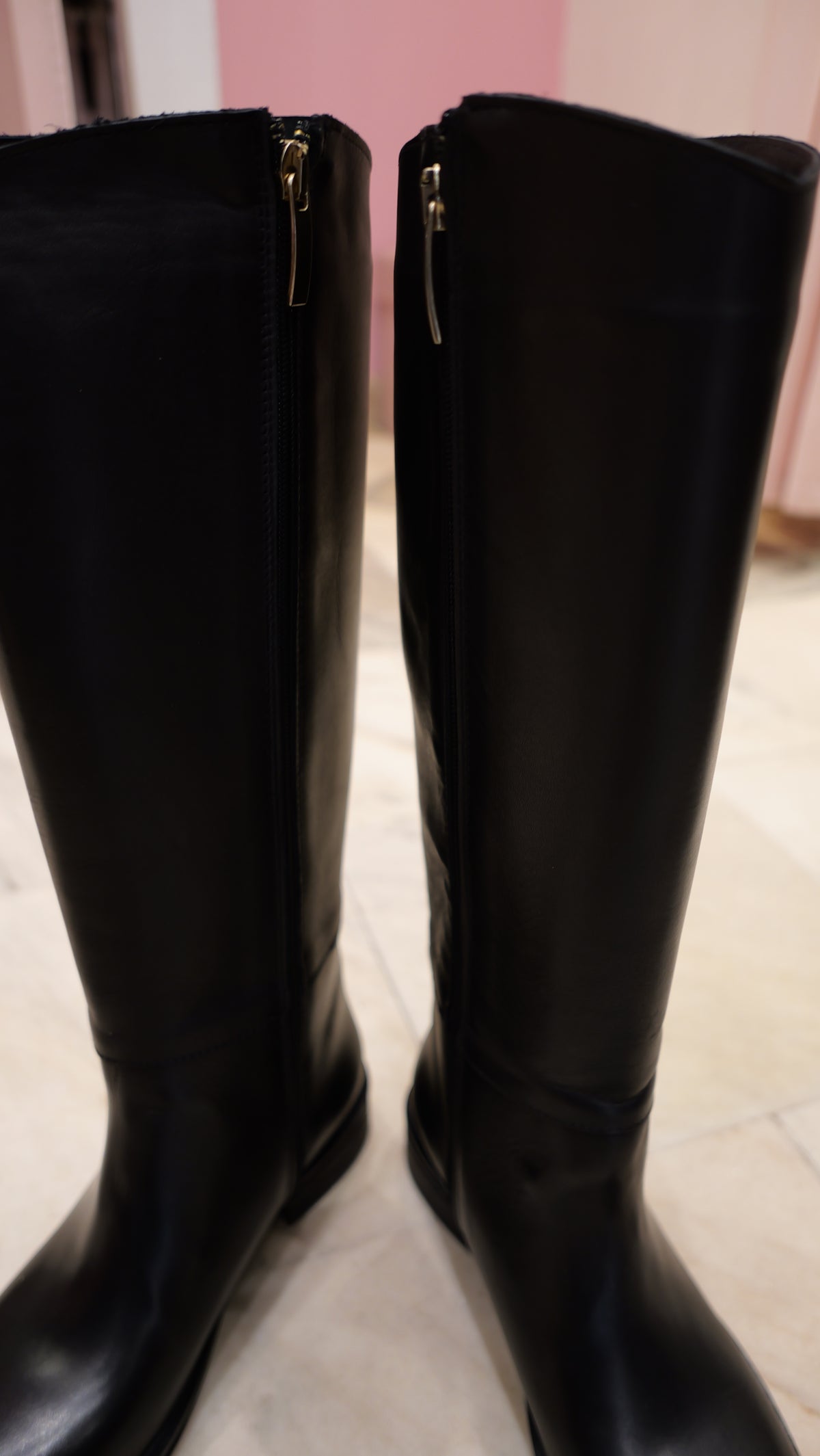 Bottes en cuir noires inspirée de la cavalière