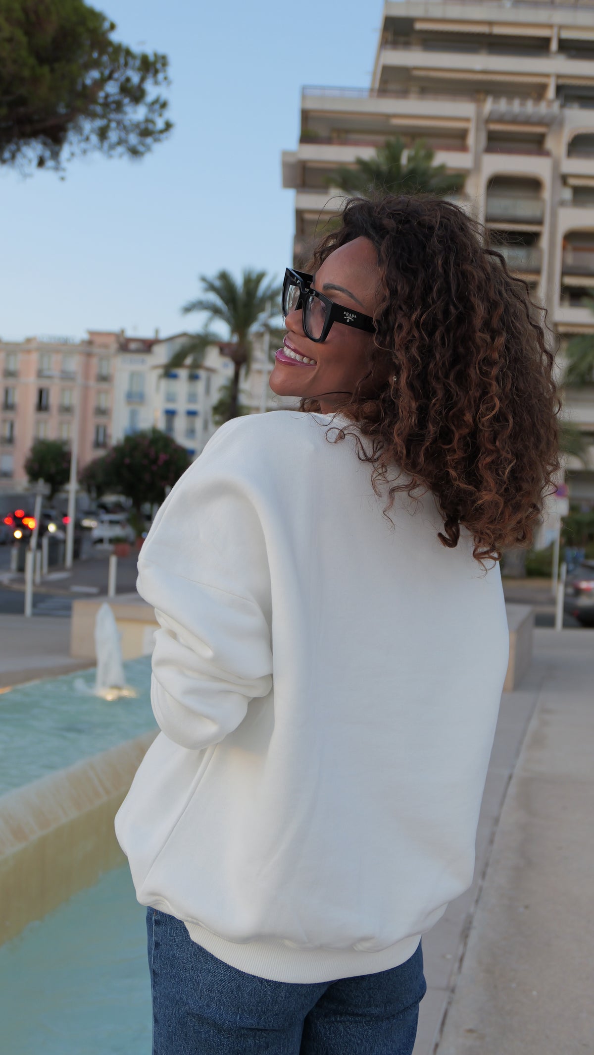 Sardine-print sweatshirt