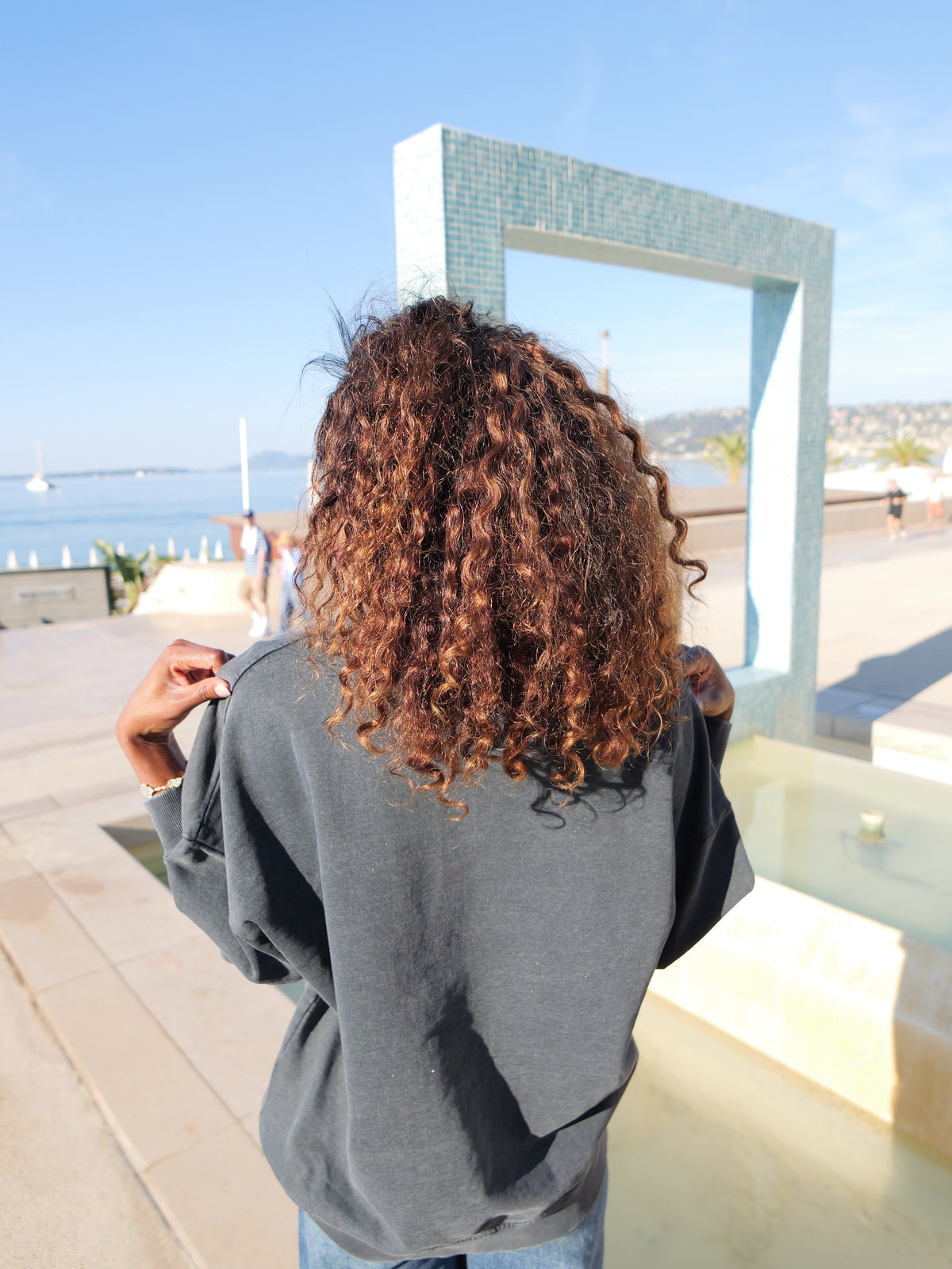 Sweat Oversize « Sardines » gris vintage