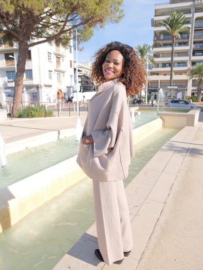 Chic and comfortable beige set