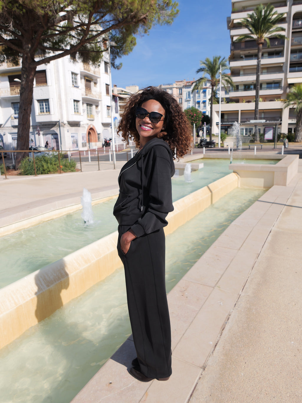 Flowy black trousers