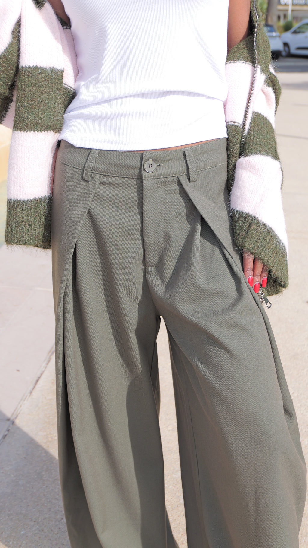 Pantalon CARLOTTA – Kaki