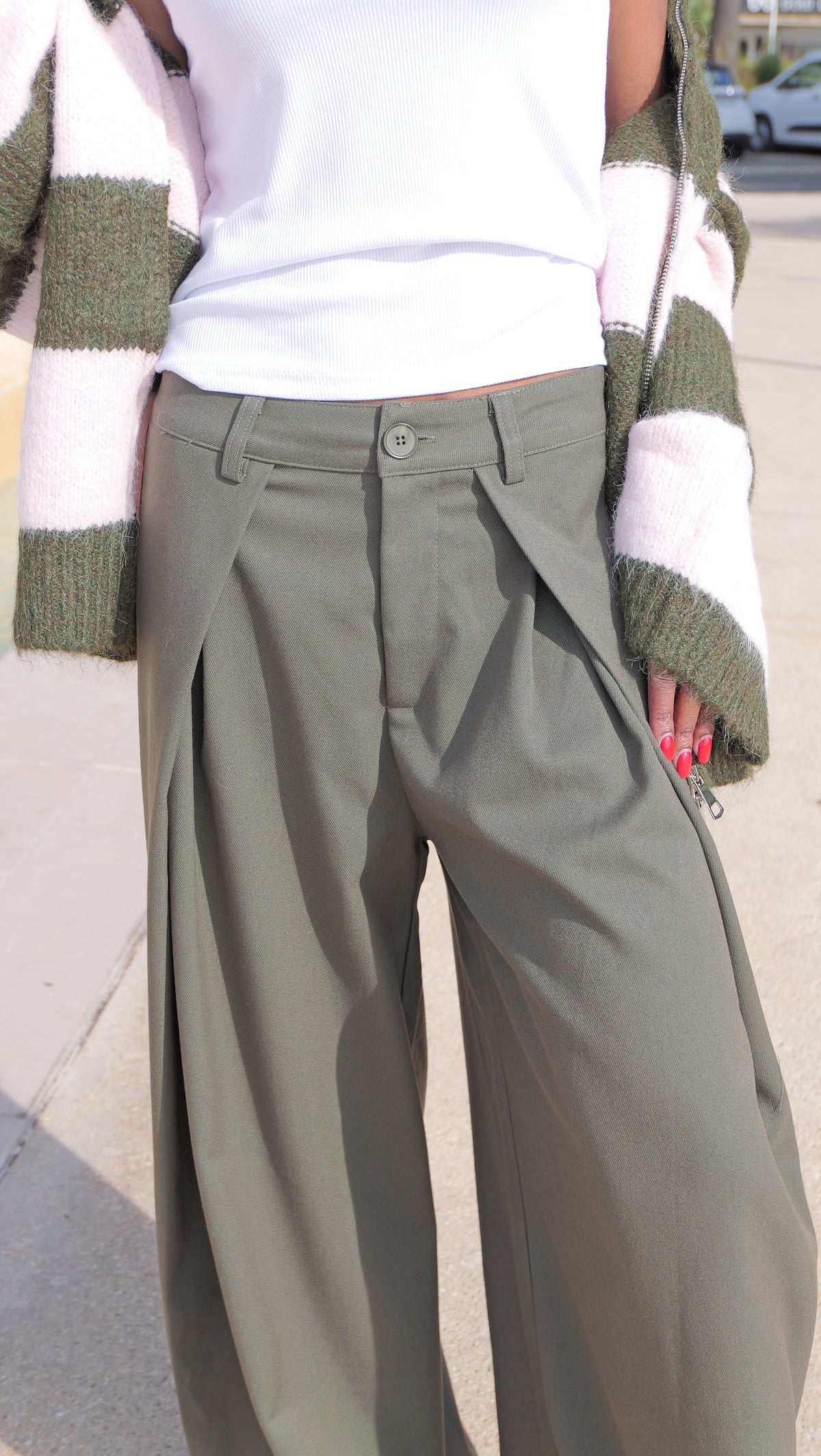 Pantalon CARLOTTA – Kaki