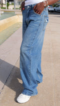 ENZA balloon jeans – Denim blue