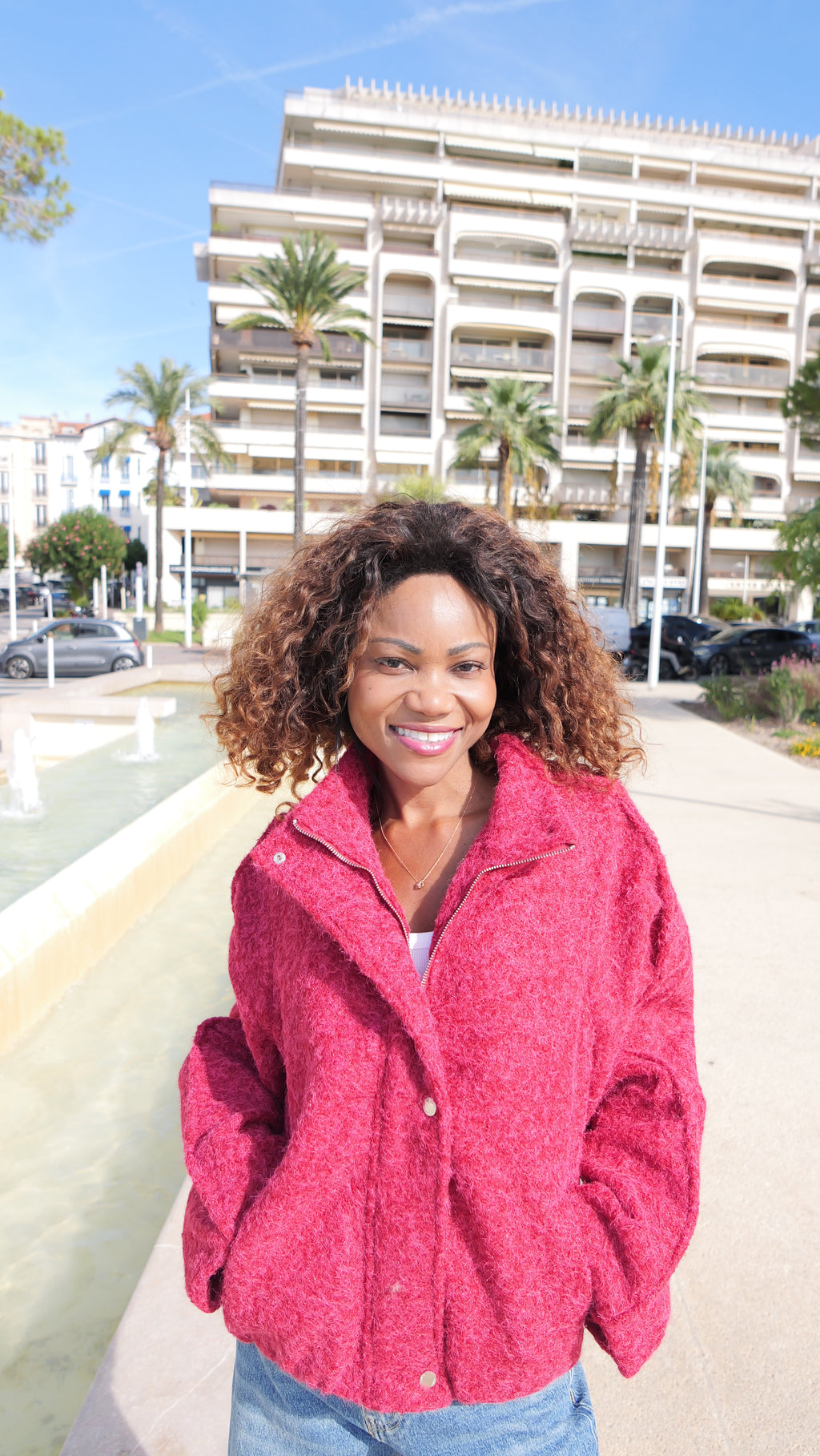 LUCIA Jacket – Red with fuchsia undertones ❤️