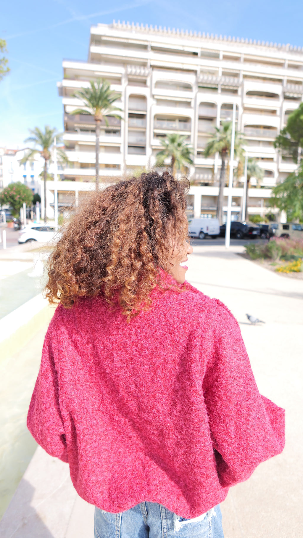 LUCIA Jacket – Red with fuchsia undertones ❤️