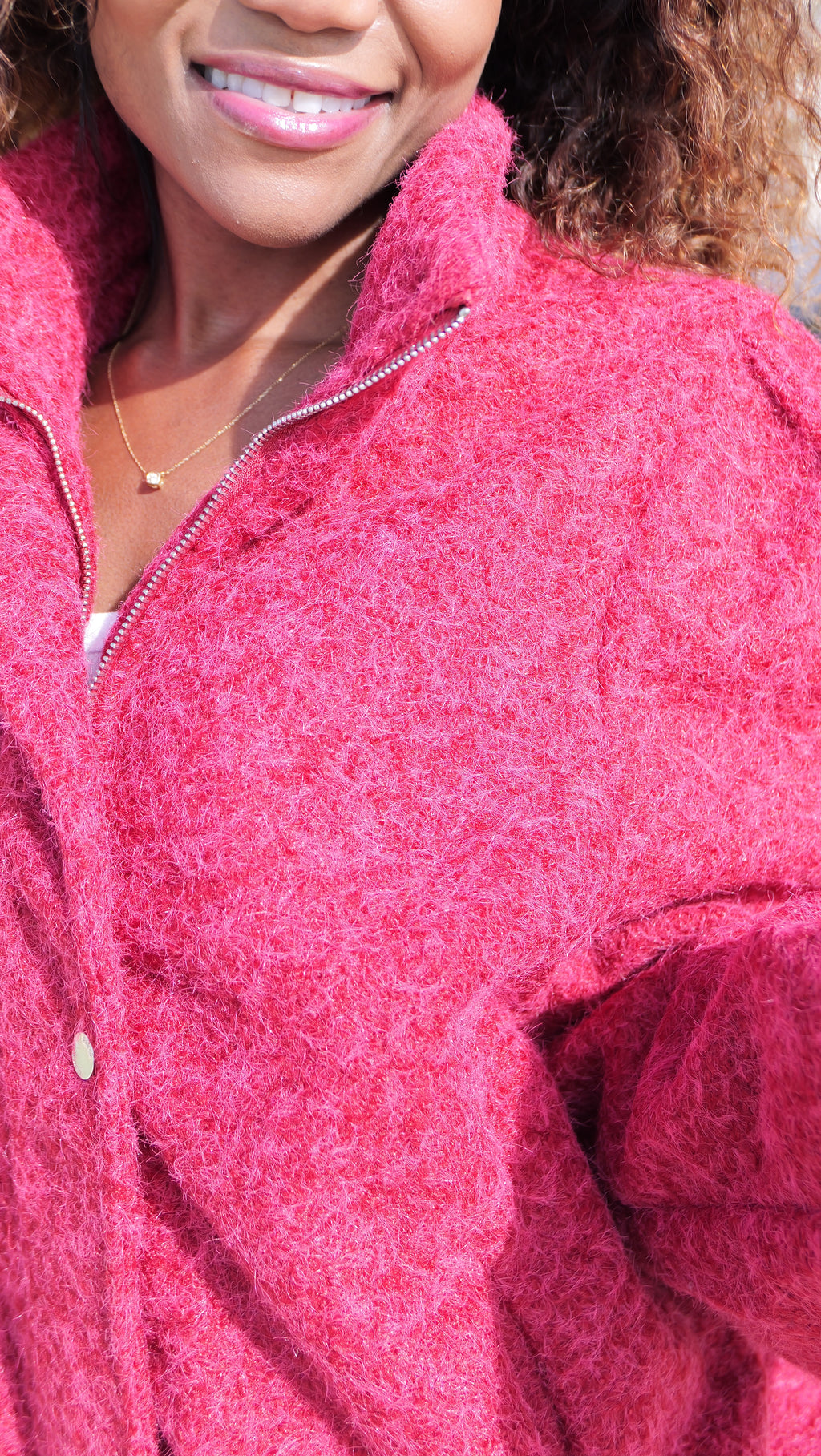 LUCIA Jacket – Red with fuchsia undertones ❤️