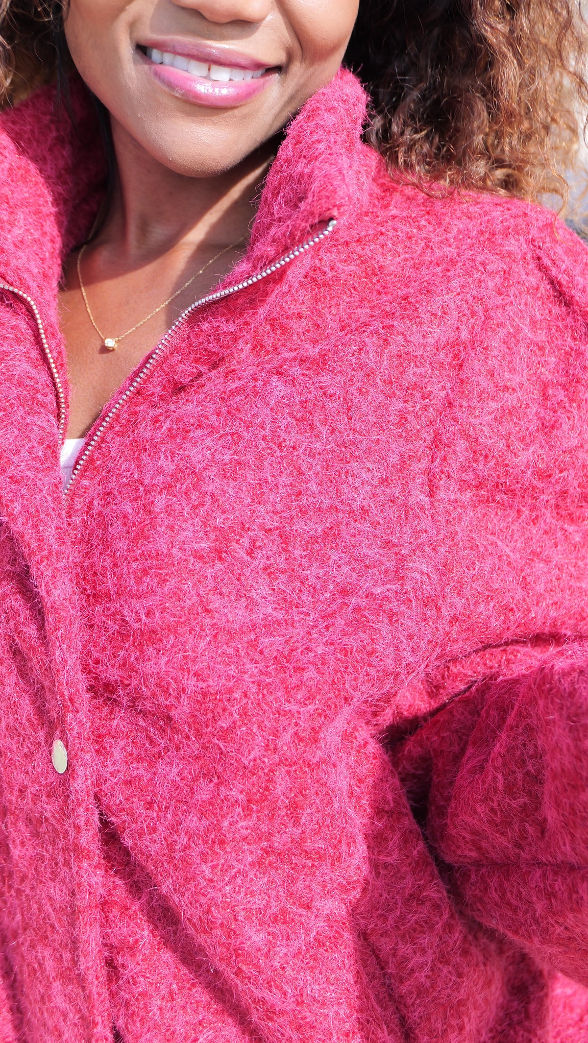 LUCIA Jacket – Red with fuchsia undertones ❤️