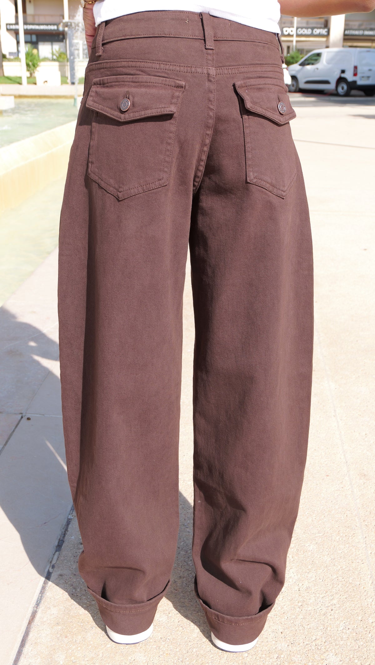 Pantalon Ballon Chocolat – Carla 🤎