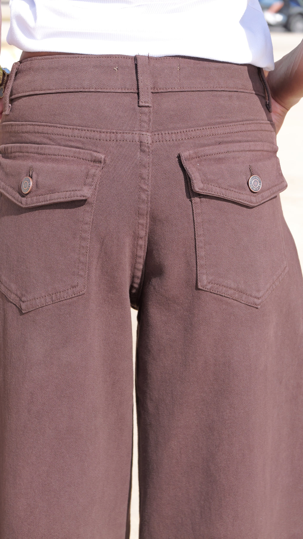 Pantalon Ballon Chocolat – Carla 🤎