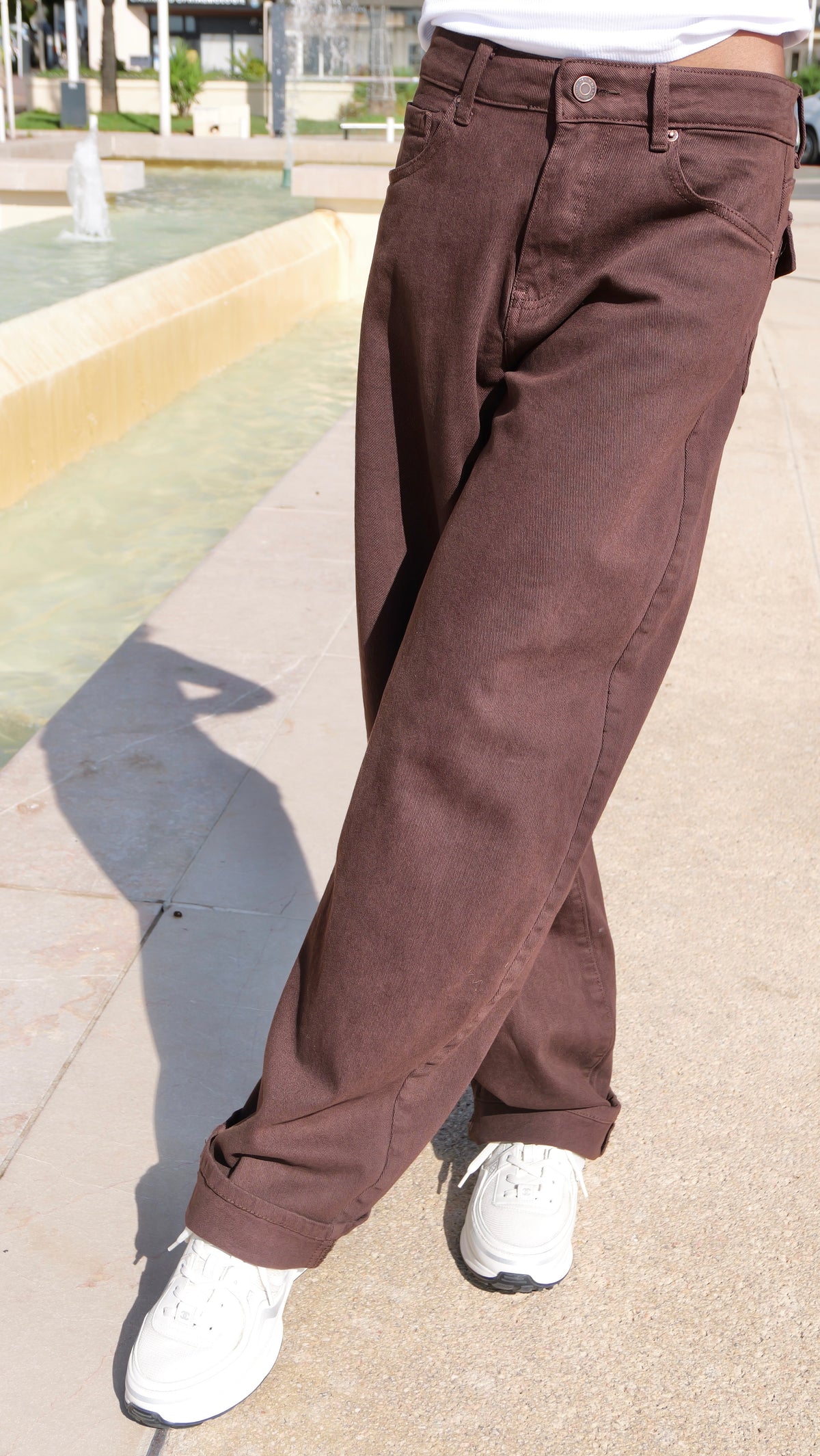 Pantalon Ballon Chocolat – Carla 🤎