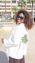 Veste Palmier Écru – Tropical Chic 🌴