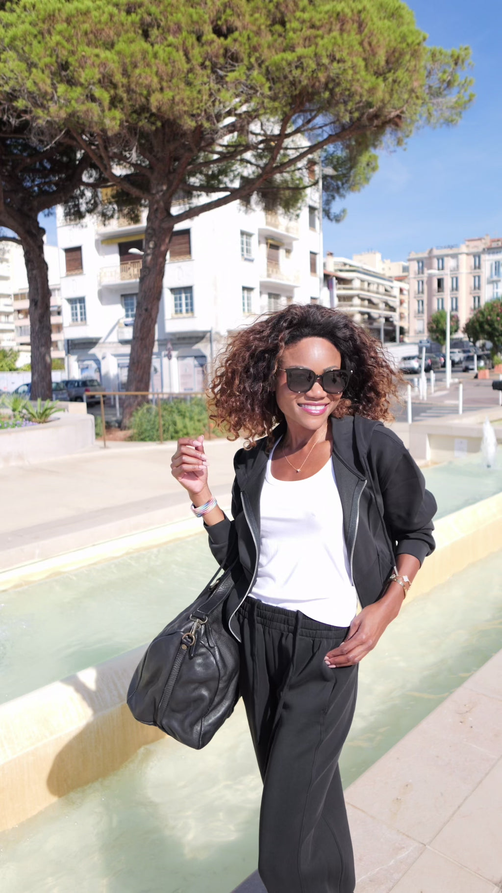 Flowy black trousers