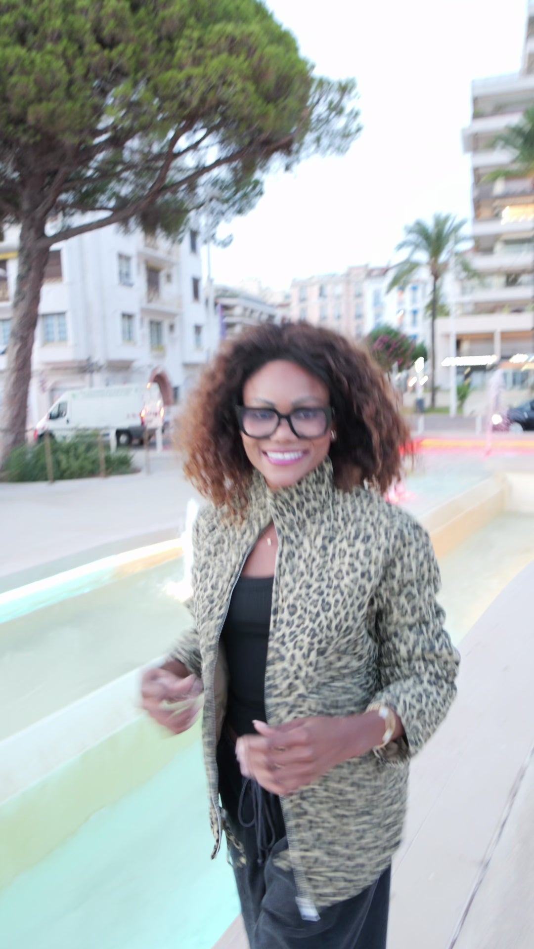 Leopard bomber jacket