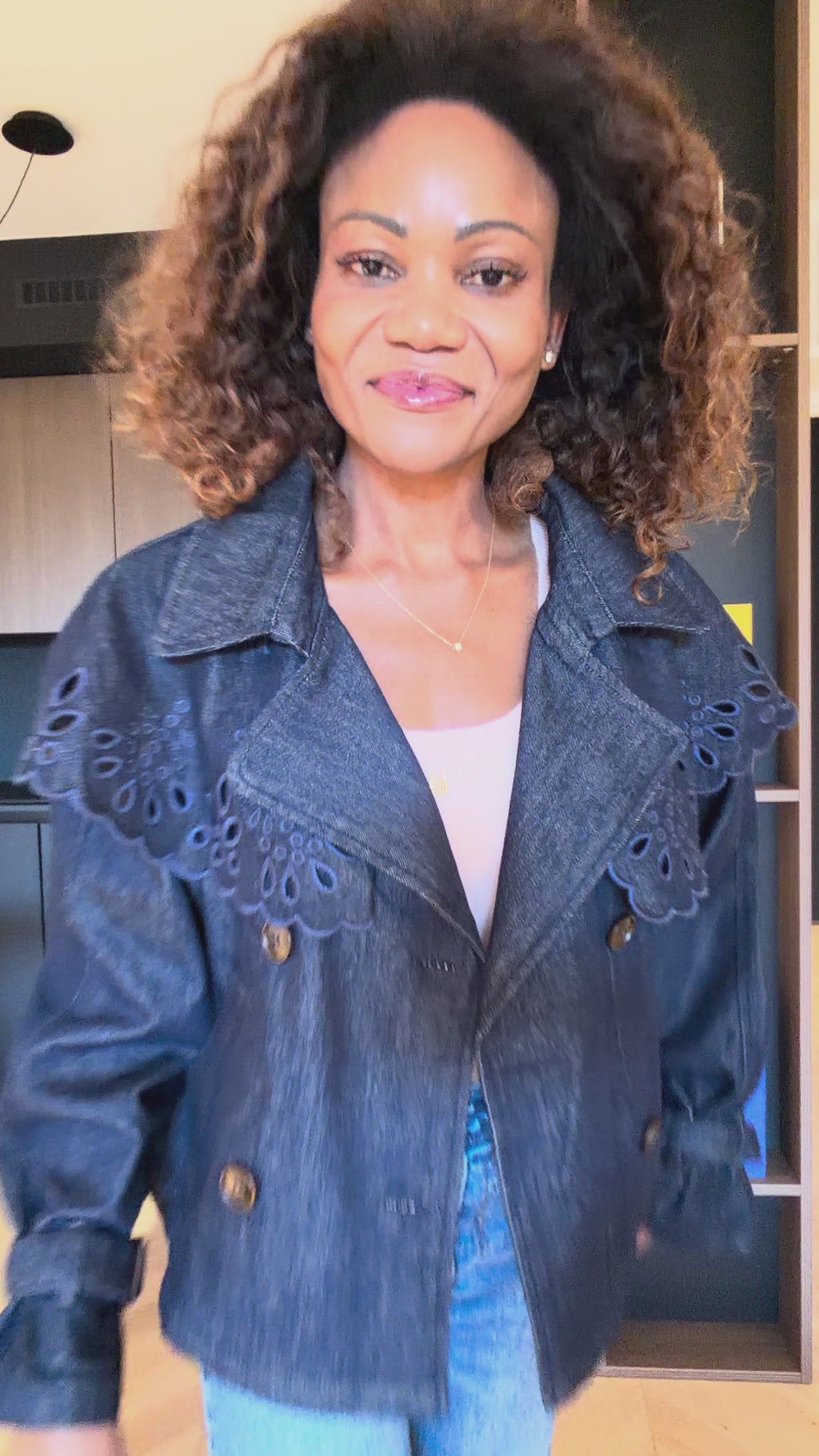 Veste Emma – Bleu brut